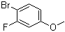 4-溴-3-氟苯甲醚分子结构 (CAS 408-50-4)
