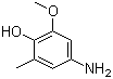 4-Amino-2-methoxy-6-methylphenol molecular structure (CAS 408309-38-6)