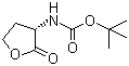 structure of CAS# 40856-59-5, (S)-(-)-alpha-(Boc-Amino)-gamma-butyrolactone
