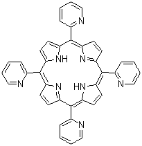 结构式 CAS# 40904-90-3, 5,10,15,20-四(2-吡啶基)卟吩