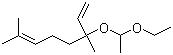 Acetaldehyde linalyl ethyl acetal molecular structure (CAS 40910-49-4)
