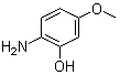 2-氨基-5-甲氧基苯酚分子结构 (CAS 40925-70-0)