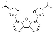 (4S,4'S)-2,2'-(4,6-Dibenzofurandiyl)bis[4,5-dihydro-4-(1-methylethyl)oxazole] molecular structure (CAS 409312-96-5)