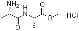 结构式 CAS# 41036-19-5, L-丙氨酰-L-丙氨酸甲酯单盐酸盐