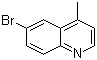 6-Bromo-4-methylquinoline molecular structure (CAS 41037-28-9)
