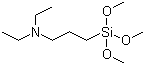 (N,N-Diethyl-3-aminopropyl)trimethoxysilane molecular structure (CAS 41051-80-3)