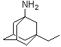 structure of CAS# 41100-45-2, 1-Amino-3-ethyladamantane;1-Ethyl-3-aminoadamantane; MRZ 2/175