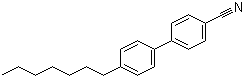 structure of CAS# 41122-71-8, 4'-Heptyl-4-biphenylcarbonitrile;4-Cyano-4'-heptylbiphenyl; 4'-Heptyl[1,1'-biphenyl]-4-carbonitrile; 4-(4'-n-Heptylphenyl)benzonitrile