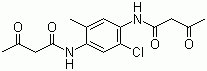 N,N'-(2-Chloro-5-methyl-1,4-phenylene)bis(3-oxobutyramide) molecular structure (CAS 41131-65-1)