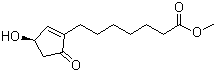 (R)-(+)-3-羟基-5-氧代-1-环戊烯基-1-己酸甲酯分子结构 (CAS 41138-61-8)