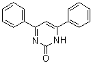 structure of CAS# 4120-05-2, 4,6-Diphenyl-2(1H)-pyrimidinone;4,6-Diphenylpyrimidin-2-one