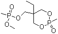 (5-Ethyl-2-methyl-1,3,2-dioxaphosphorinan-5-yl)methyl dimethyl phosphonate P-oxide molecular structure (CAS 41203-81-0)