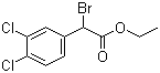 structure of CAS# 41204-08-4, 2'-Bromo-3,4-dichlorophenylacetic acid ethyl ester;alpha-Bromo-3,4-dichlorobenzeneacetic acid ethyl ester