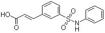 3-(3-Phenylsulfamoylphenyl)acrylic acid molecular structure (CAS 412269-00-2)