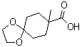 8-Methyl-1,4-dioxaspiro[4.5]decane-8-carboxylic acid molecular structure (CAS 412293-42-6)