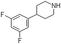 4-(3,5-Difluorophenyl)piperidine molecular structure (CAS 412310-88-4)