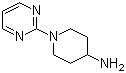 1-(2-嘧啶基)哌啶-4-胺分子结构 (CAS 412355-81-8)