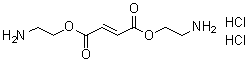 富马酸二(2-氨基乙基)酯二盐酸盐分子结构 (CAS 4126-70-9)