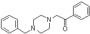 1-Phenyl-2-[4-(phenylmethyl)-1-piperazinyl]ethanone molecular structure (CAS 41298-80-0)