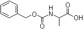 结构式 CAS# 4132-86-9, N-苄氧羰基-DL-丙氨酸