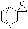 structure of CAS# 41353-91-7, Spiro[1-azabicyclo[2.2.2]octane-3,2'-oxirane];3-Methylenequinuclidine epoxide; 3-Methylenequinuclidine oxide