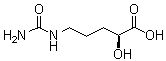 (2S)-2-羟基-5-脲基戊酸分子结构 (CAS 413622-19-2)