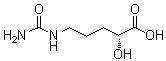 (2R)-2-羟基-5-脲基戊酸分子结构 (CAS 413622-20-5)