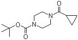 结构式 CAS# 414910-15-9, 4-环丙烷甲酰基哌嗪-1-羧酸叔丁酯