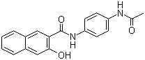 N-(4-Acetylaminophenyl)-3-hydroxynaphthalene-2-carboxamide molecular structure (CAS 41506-62-1)