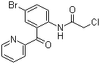 N-[4-Bromo-2-(2-pyridylcarbonyl)phenyl]-2-chloroacetamide molecular structure (CAS 41526-21-0)