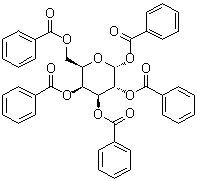 五-O-苯甲酰基-alpha-D-吡喃半乳糖分子结构 (CAS 41545-55-5)