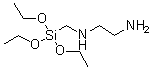 [[(2-氨基乙基)氨基]甲基]三乙氧基硅烷分子结构 (CAS 41555-92-4)
