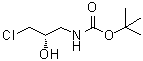 tert-Butyl [(2S)-3-chloro-2-hydroxypropyl]carbamate molecular structure (CAS 415684-05-8)