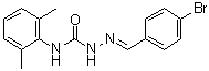 2-[(4-Bromophenyl)methylene]-N-(2,6-dimethylphenyl)hydrazinecarboxamide molecular structure (CAS 415687-81-9)