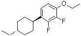 1-乙氧基-4-(反式-4-乙基环己基)-2,3-二氟苯分子结构 (CAS 415915-41-2)