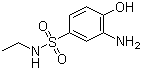 结构式 CAS# 41606-61-5, 2-氨基苯酚-4-(N-乙基)磺酰胺; 2-氨基苯酚-4-磺酰乙胺