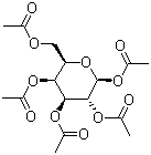 structure of CAS# 4163-60-4, beta-D-Galactose pentaacetate;1,2,3,4,6-Penta-O-acetyl-beta-D-galactopyranose; Penta-O-acetyl-beta-D-galactopyranose
