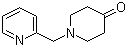 1-Pyridin-2-ylmethylpiperidin-4-one molecular structure (CAS 41661-56-7)