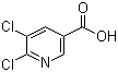 结构式 CAS# 41667-95-2, 5,6-二氯烟酸