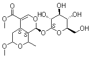 7-O-甲基莫罗忍冬甙分子结构 (CAS 41679-97-4)