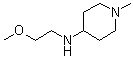 结构式 CAS# 416887-38-2, N-(2-甲氧基乙基)-1-甲基-4-哌啶胺