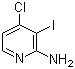 structure of CAS# 417721-69-8, 4-Chloro-3-iodopyridin-2-amine;4-Chloro-3-iodopyridin-2-ylamine; 2-Amino-4-chloro-3-iodopyridine