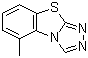 structure of CAS# 41814-78-2, Tricyclazole;5-Methyl-1,2,4-triazolo[3,4-b]benzo-1,3-thiazole; Methyl-1,2,4-triazolo(3,4-b)benzothiazole