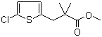 Methyl 3-(5-chlorothiophen-2-yl)-2,2-dimethylpropanoate molecular structure (CAS 419565-61-0)