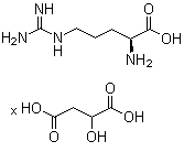 Arginine malate molecular structure (CAS 41989-03-1)