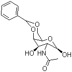 structure of CAS# 420118-03-2, 4,6-O-Benzylidene-N-acetyl-D-galactosamine
