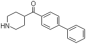 Biphenyl-4-yl piperidin-4-yl methanone molecular structure (CAS 42060-83-3)