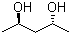 结构式 CAS# 42075-32-1, (R,R)-2,4-戊二醇