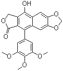 structure of CAS# 42123-27-3, Tetradehydropodophyllotoxin;9-Hydroxy-5-(3,4,5-trimethoxyphenyl)furo[3',4':6,7]naphtho[2,3-d]-1,3-dioxol-6(8H)-one; Dehydropodophyllotoxin