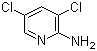 2-氨基-3,5二氯吡啶分子结构 (CAS 4214-74-8)